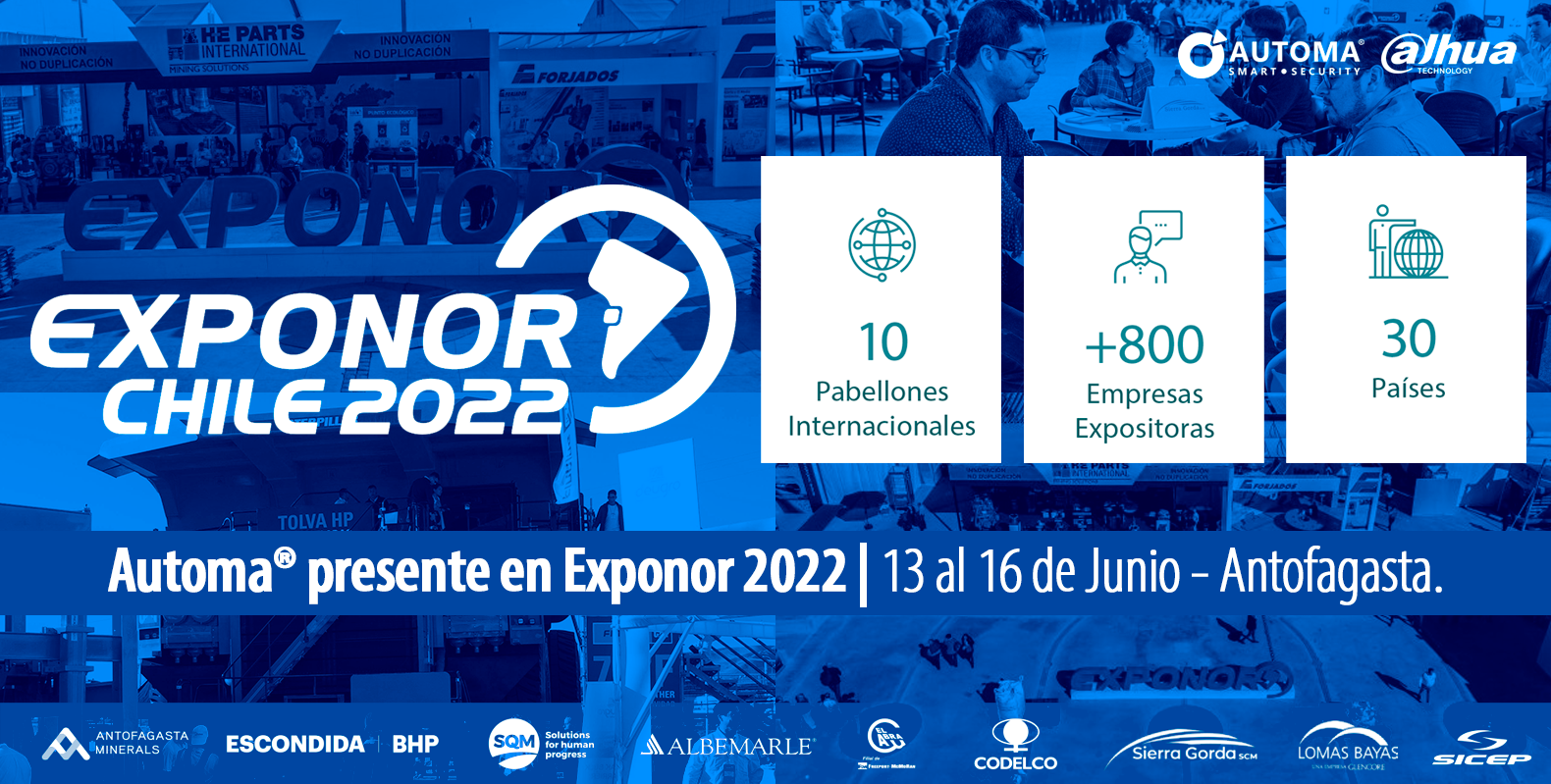 Automa® presente en Exponor 2022 | 13 al 16 de Junio - Antofagasta