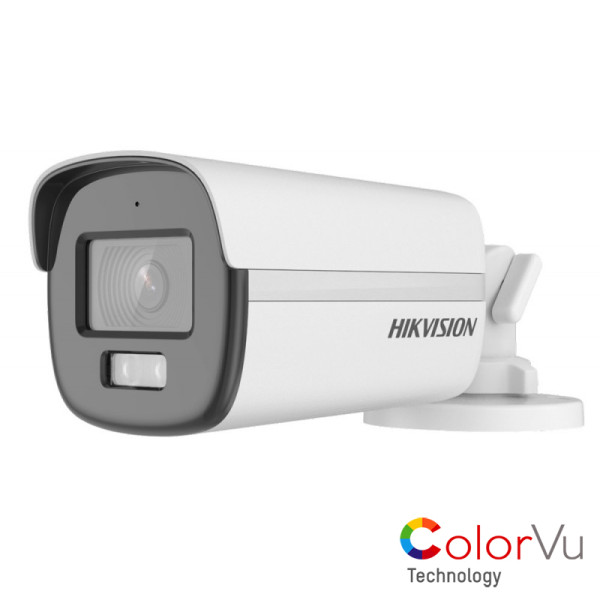 Cámara Mini Bullet ColorVu Hikvision DS-2CE10KF0T-FS